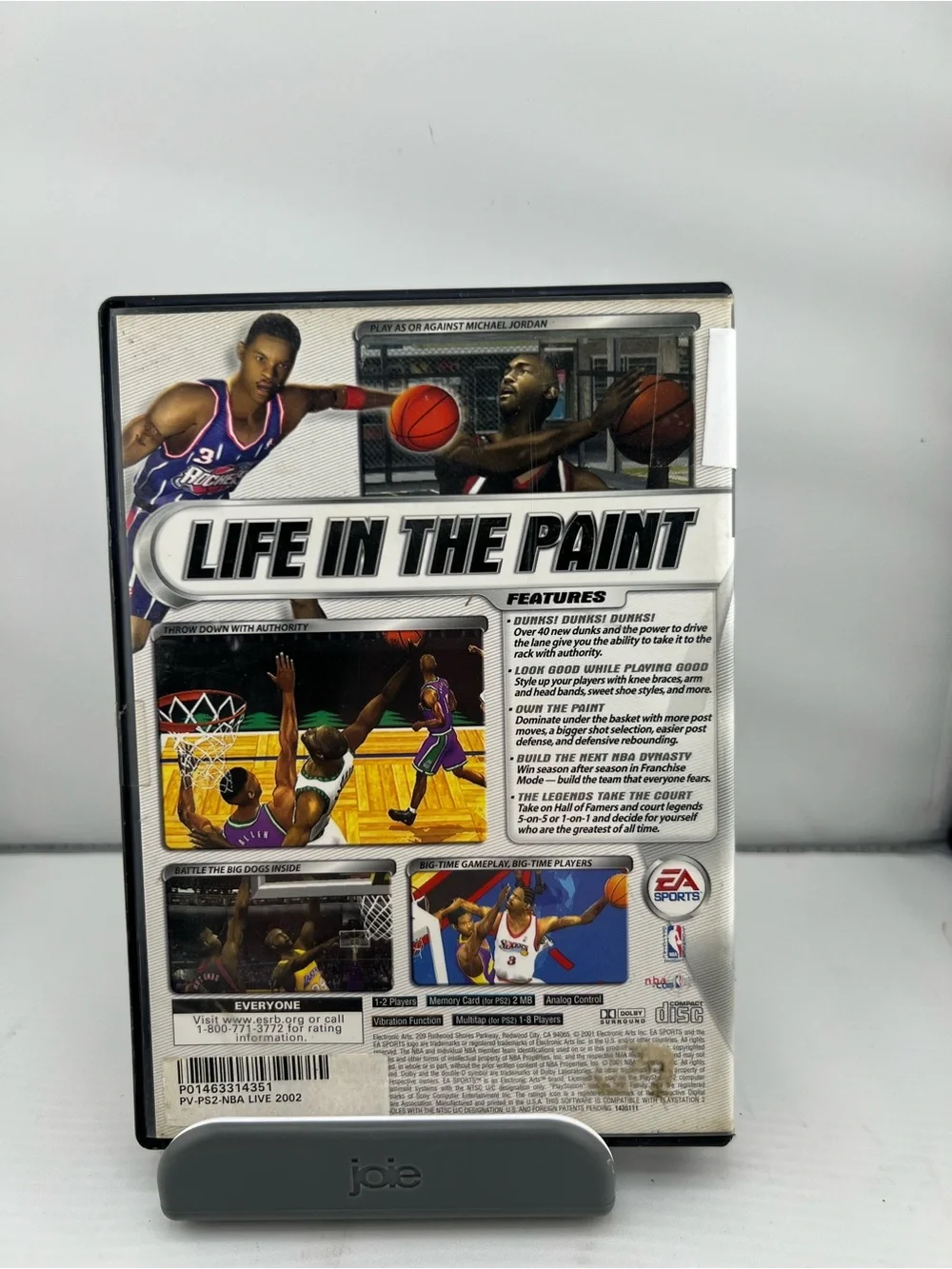 📀EA Sports NBA Live 2002 PlayStation 2 Game - Black/Orange